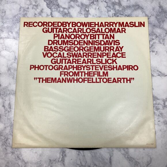 David Bowie Station To Station Vinyl Record LP RCA APL1-1327 Untested 1976 - Picture 3 of 7